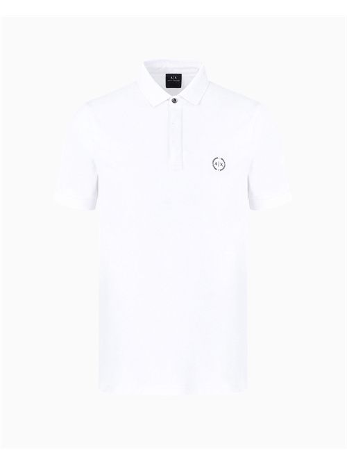 polo man white ARMANI EXCHANGE | 8NZF91ZJ81Z/1100